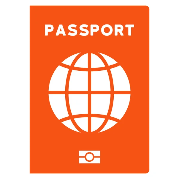 Världen Passport platt-ikonen — Stock vektor