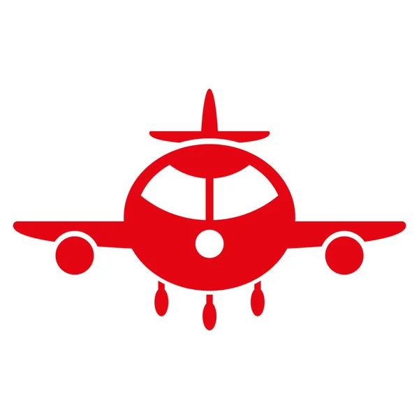 Teherszállító repülőgép lapos ikon — Stock Vector
