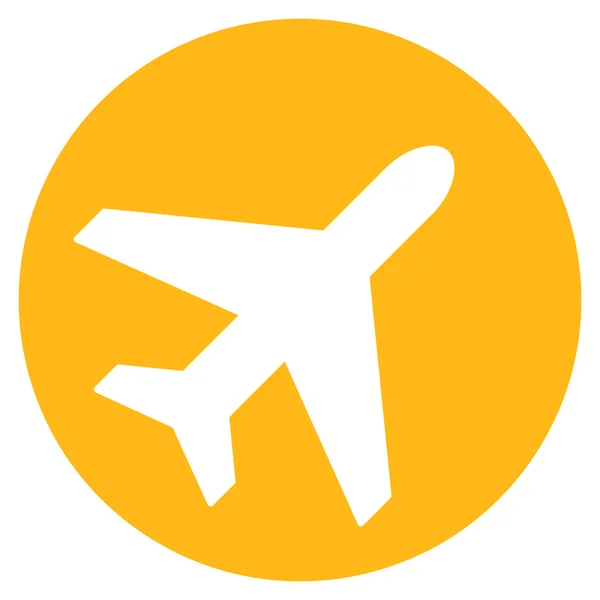 Avion lapos ikon — Stock Vector