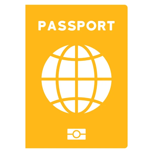 Świecie paszport ikona płaski — Wektor stockowy