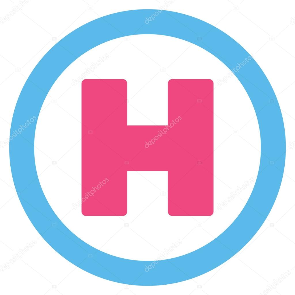 Helicopter Landing Flat Icon