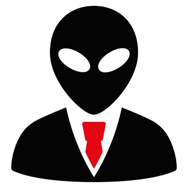 Uzaylı Yöneticisi düz simgesi