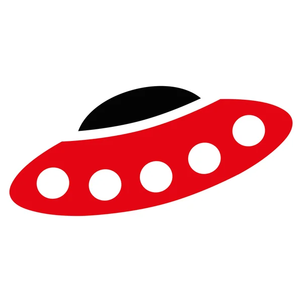 Visiteurs Spaceship Flat Icon — Image vectorielle
