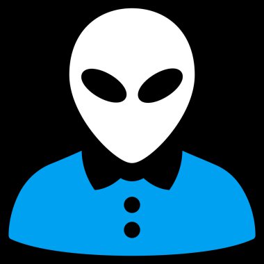 Yabancı kadın düz simgesi