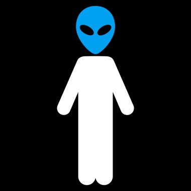 Uzaylı düz simgesi