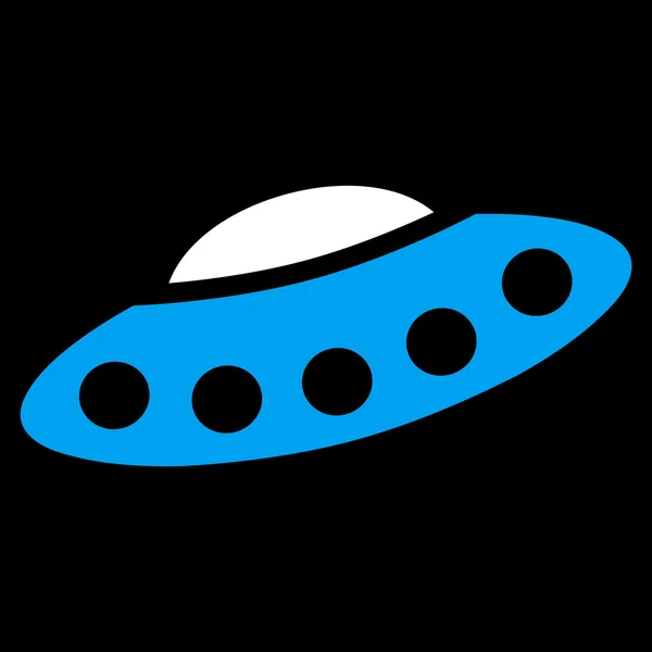 Vizitatori Navă spațială Icon plat — Vector de stoc