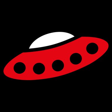 Ziyaretçi uzay gemisi düz simgesi