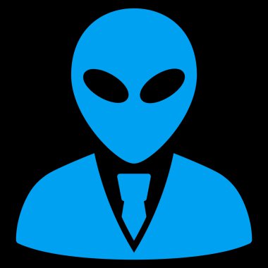 Uzaylı Yöneticisi düz simgesi