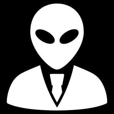 Uzaylı Yöneticisi düz simgesi