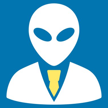 Uzaylı Yöneticisi düz simgesi