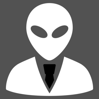 Uzaylı Yöneticisi düz simgesi