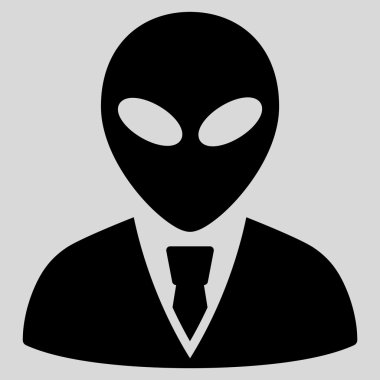 Uzaylı Yöneticisi düz simgesi