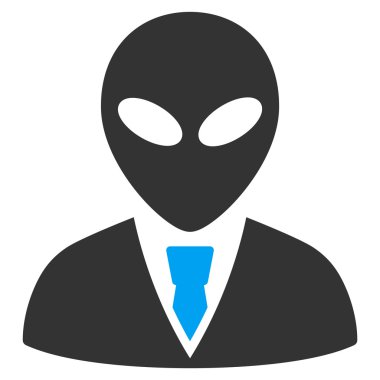 Uzaylı Yöneticisi düz simgesi