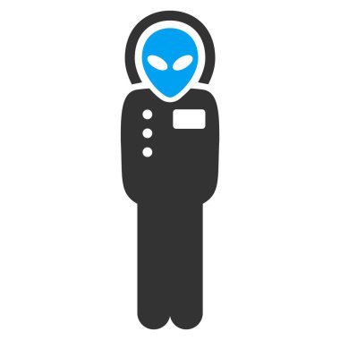 Ziyaretçi Skafandr düz simgesi