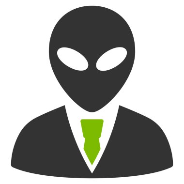 Uzaylı Yöneticisi düz simgesi