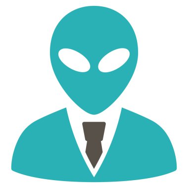 Uzaylı Yöneticisi düz simgesi