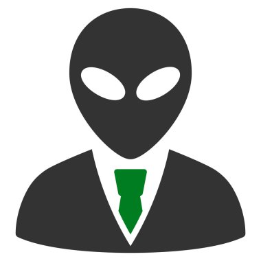 Uzaylı Yöneticisi düz simgesi