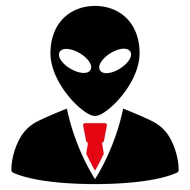 Uzaylı Yöneticisi düz simgesi