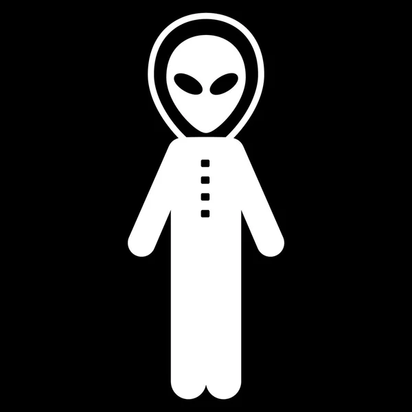 Alien Skafandr Apartamento Icono — Vector de stock