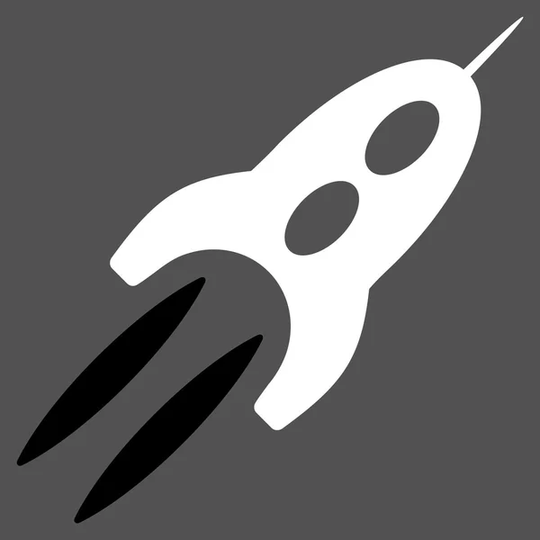 Starship Flat ikonen — Stock vektor