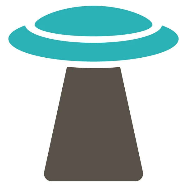 Icona piatta Ufo Ray — Vettoriale Stock