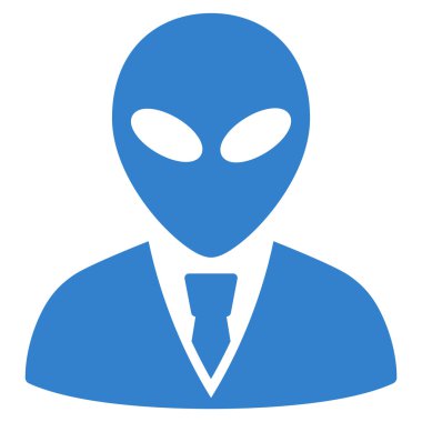 Uzaylı Yöneticisi düz simgesi