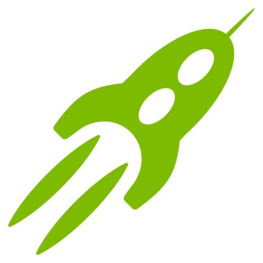 Yıldız gemisi düz simgesi