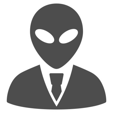 Uzaylı Yöneticisi düz simgesi