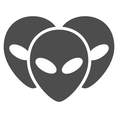 Ziyaretçi kafa düz simgesi