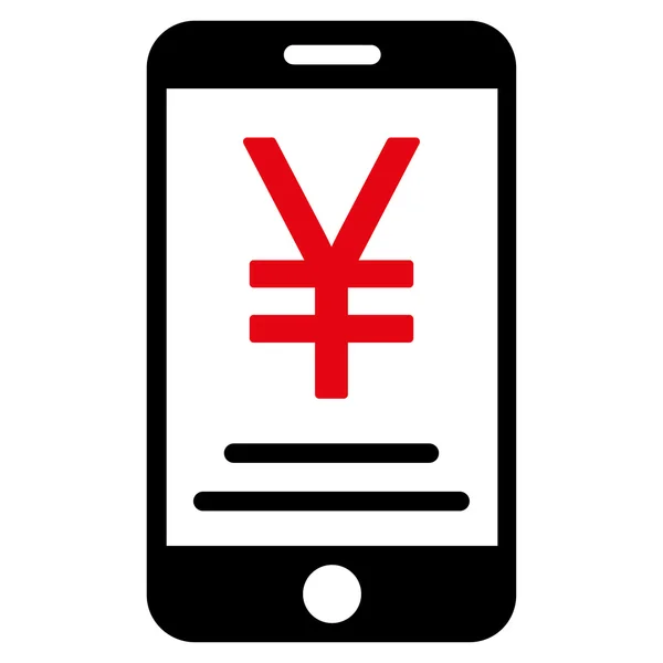 Yen mobil betalning ikonen — Stock vektor