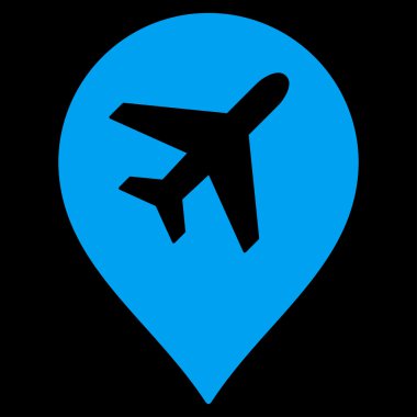 Havaalanı Marker düz simgesi