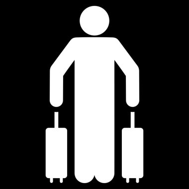 Yolcu Bagaj düz simgesi