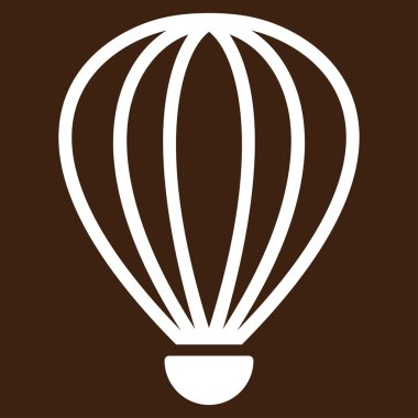 Aerostat düz simgesi