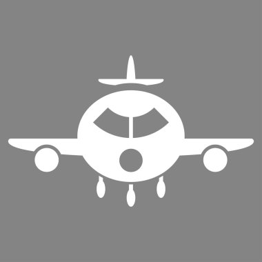 Kargo Uçak Düz Simgesi