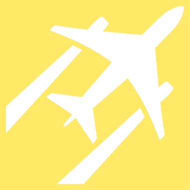 Hava Jeti İz Düz Simgesi