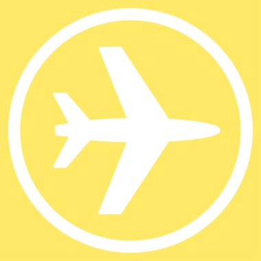 Havaalanı düz simgesi