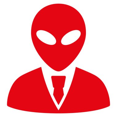 Uzaylı Yöneticisi düz simgesi