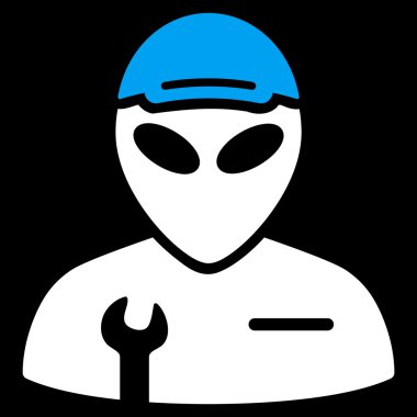 Yabancı asker düz simgesi