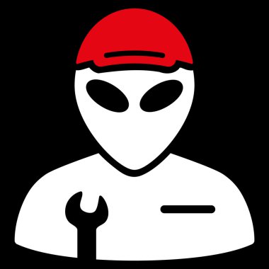 Yabancı asker düz simgesi