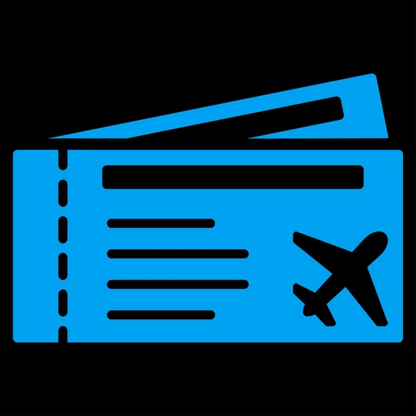 Flugtickets flach Symbol — Stockvektor