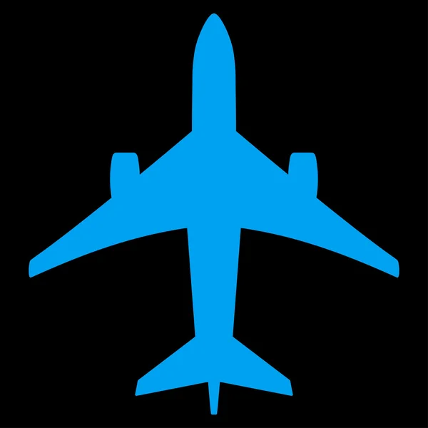 Platte vlakpictogram Jet — Stockvector