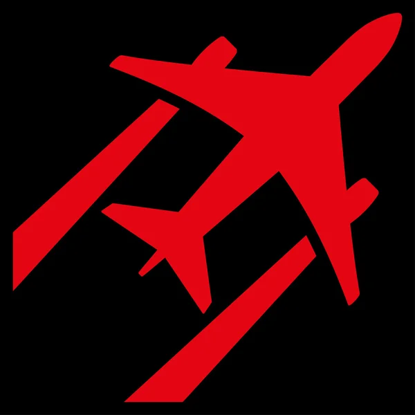 Icono plano Air Jet Trace — Vector de stock