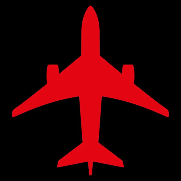 Jet Plane Icono plano — Archivo Imágenes Vectoriales
