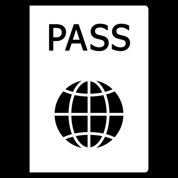 Passeport Icône plate — Image vectorielle