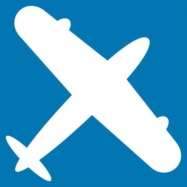 Ikon Flat Pesawat - Stok Vektor