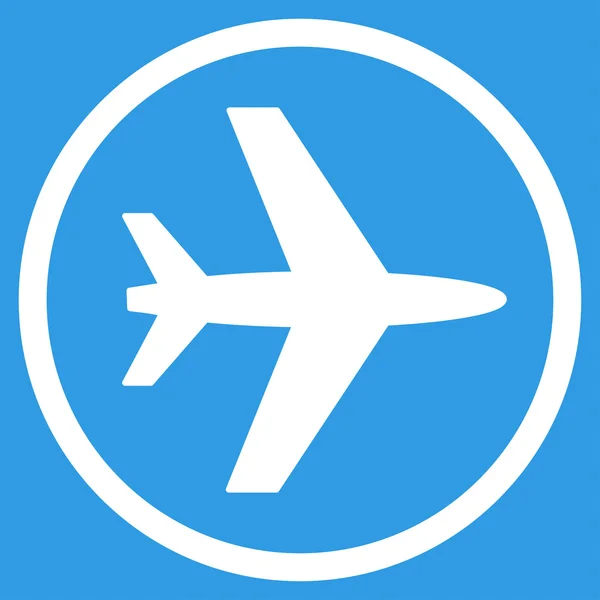 Platt flygplatssymbolen — Stock vektor