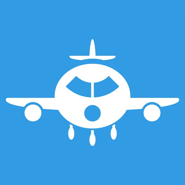 Cargo Aircraft Flat Icon — Stock Vector
