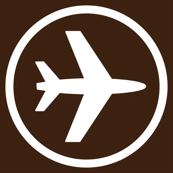 Platt flygplatssymbolen — Stock vektor