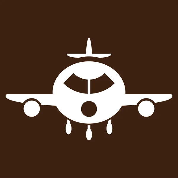 Icono plano de aviones de carga — Vector de stock