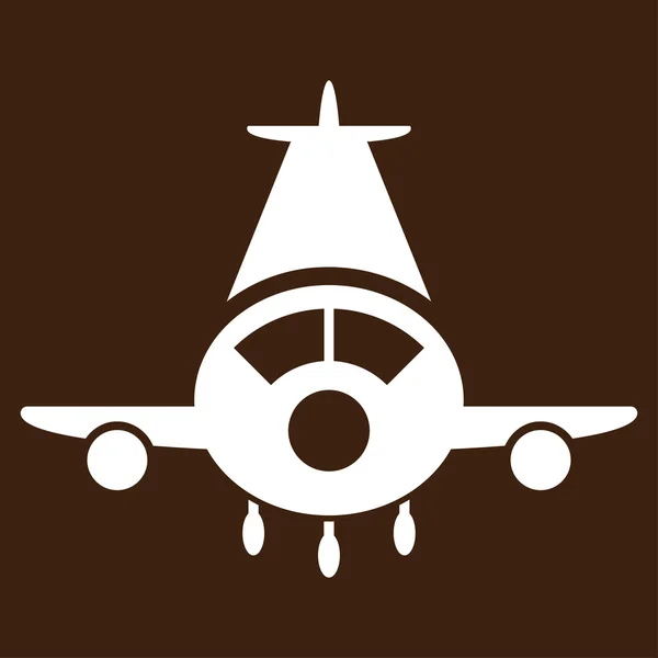 Avion cargo Icône plate — Image vectorielle